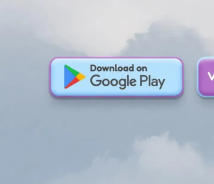 Google Play and Steam style download buttons for Sweet Bubble Shooter