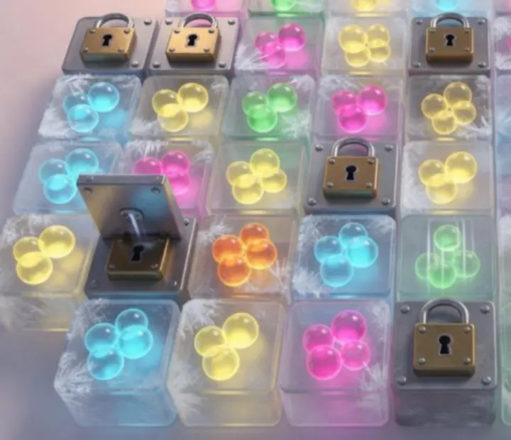 Frosted bubbles and shifting wall obstacles in Sweet Bubble Shooter